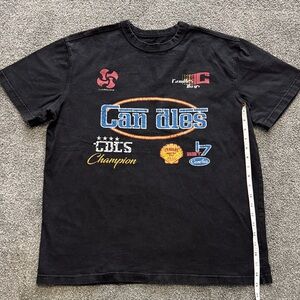 Men’s Candles Graphic Logo Black Tee